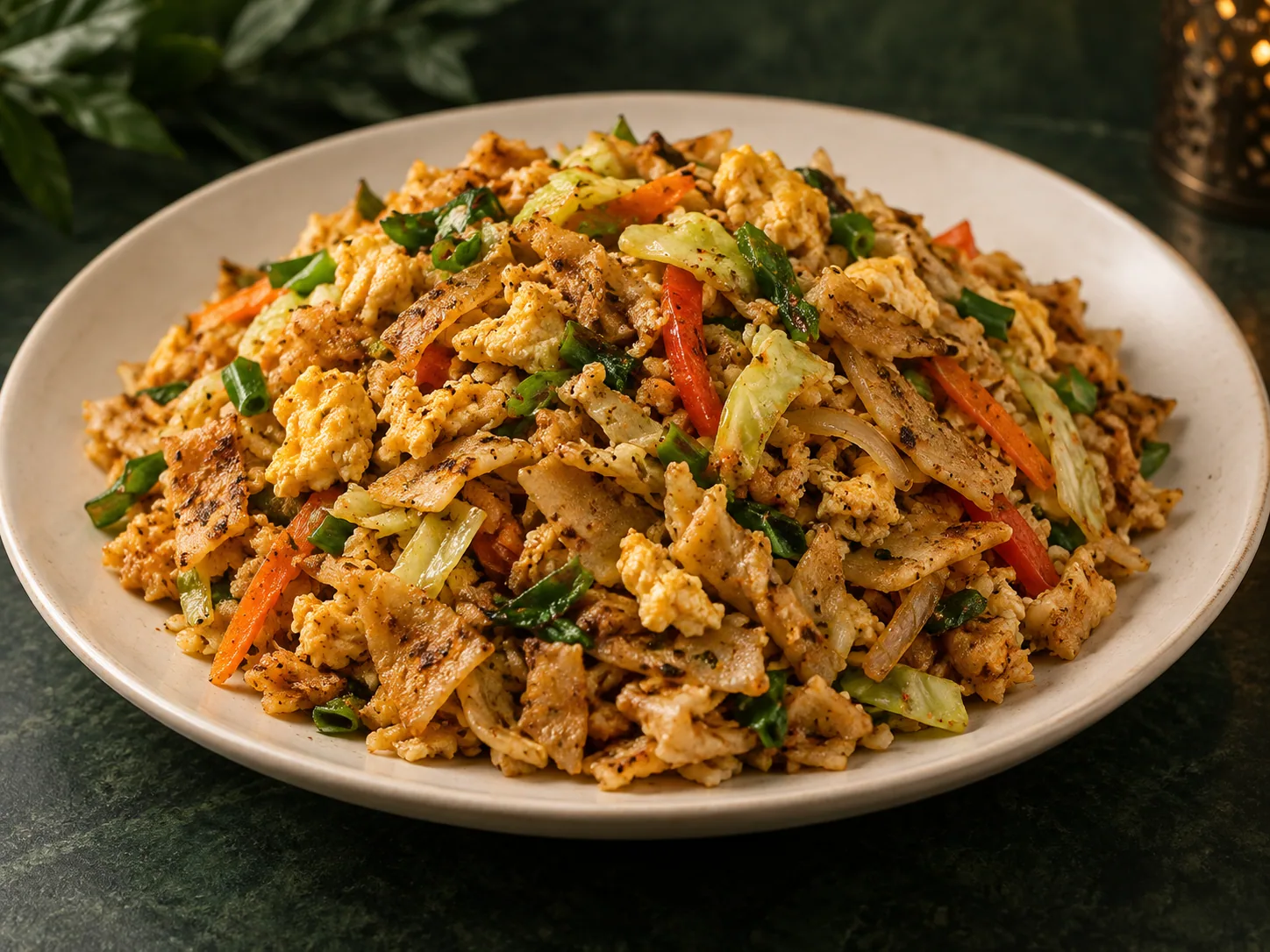 Kottu cu ou și legume