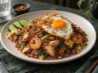 Nasi Goreng cu creveți / pui
