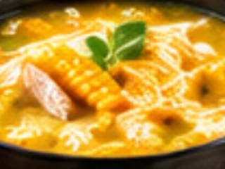 Supă de porumb dulce și ou