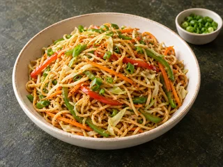 Tăiței prăjiți cu legume