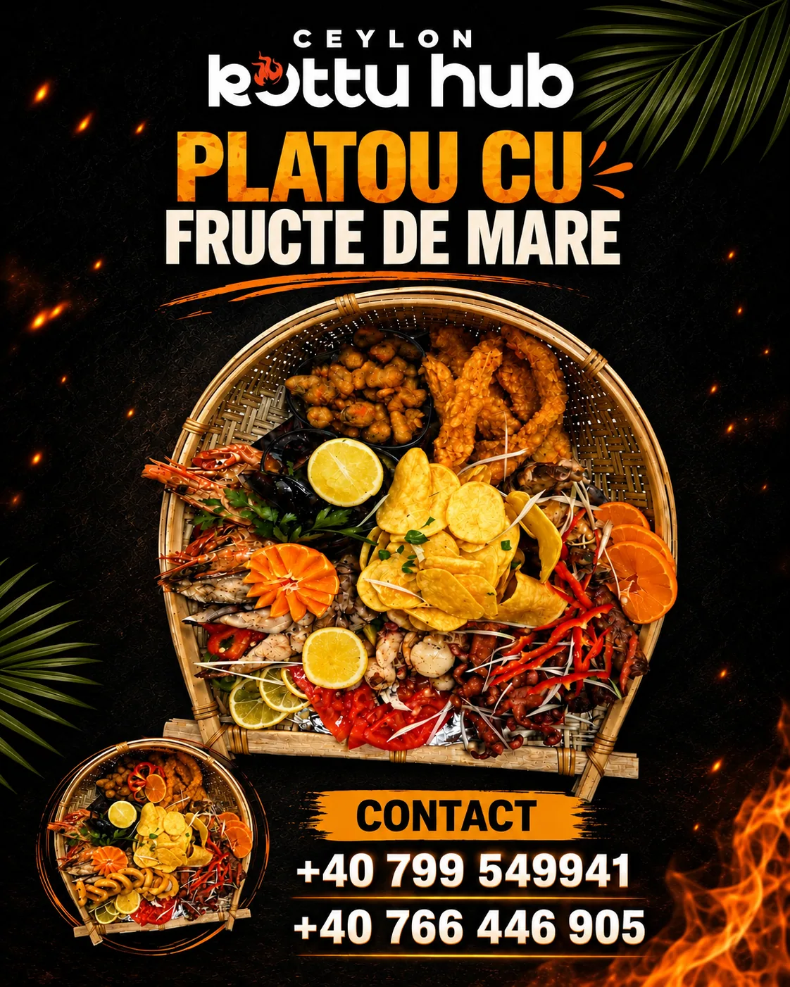 Poster CKH: platou cu fructe de mare